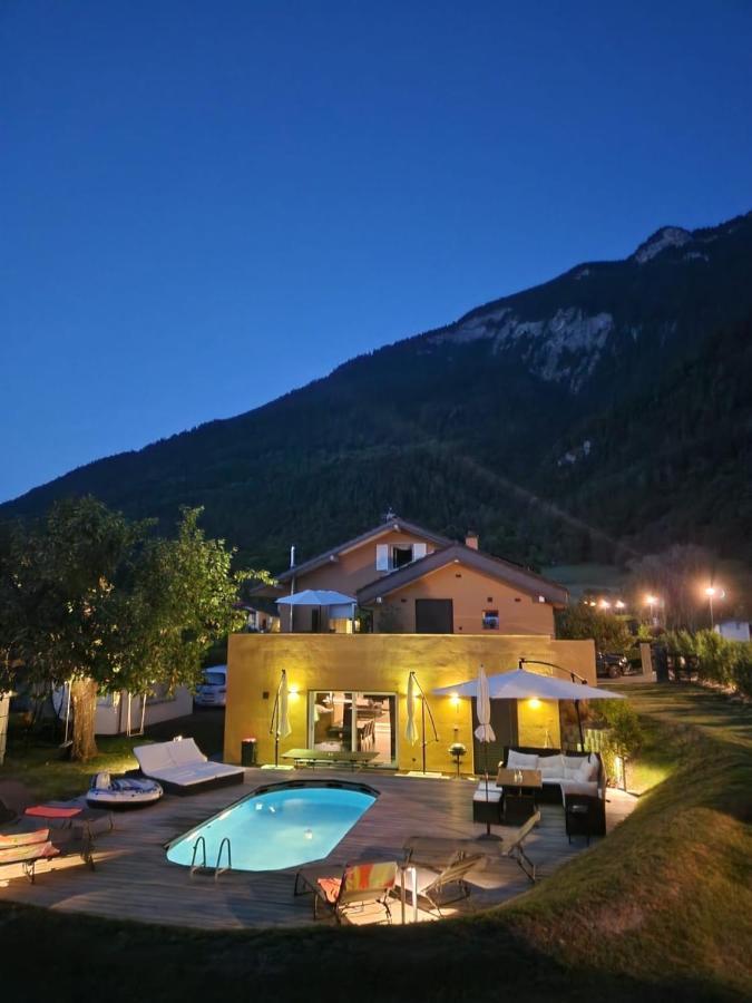 Appartement Moderne Avec Terrasse Et Piscine A Chatel Sur Bex מראה חיצוני תמונה