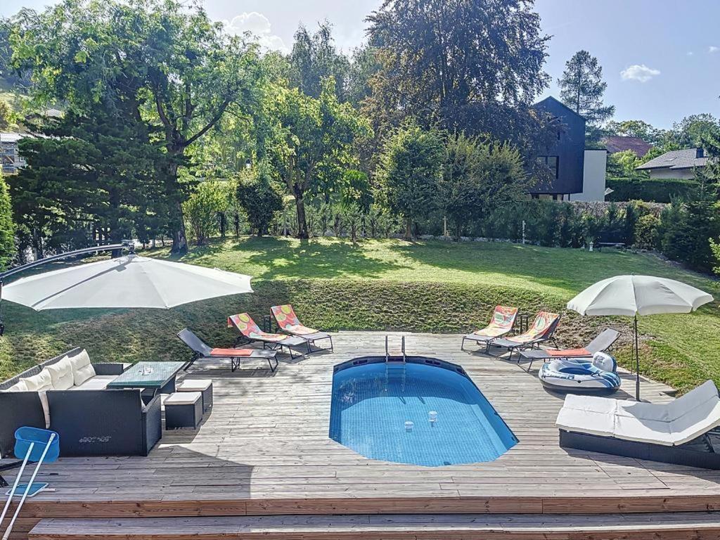 Appartement Moderne Avec Terrasse Et Piscine A Chatel Sur Bex מראה חיצוני תמונה