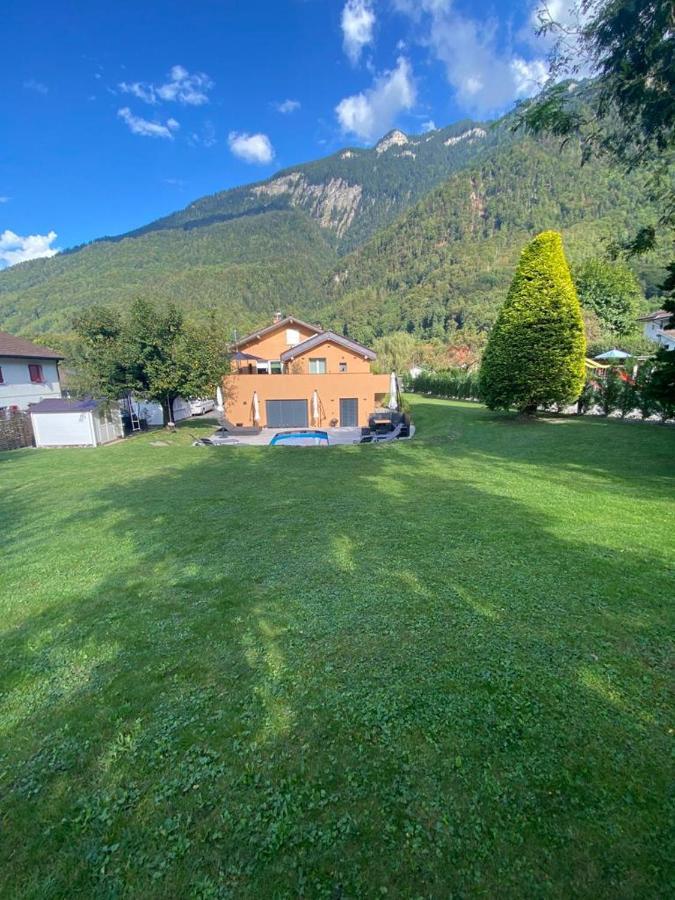 Appartement Moderne Avec Terrasse Et Piscine A Chatel Sur Bex מראה חיצוני תמונה